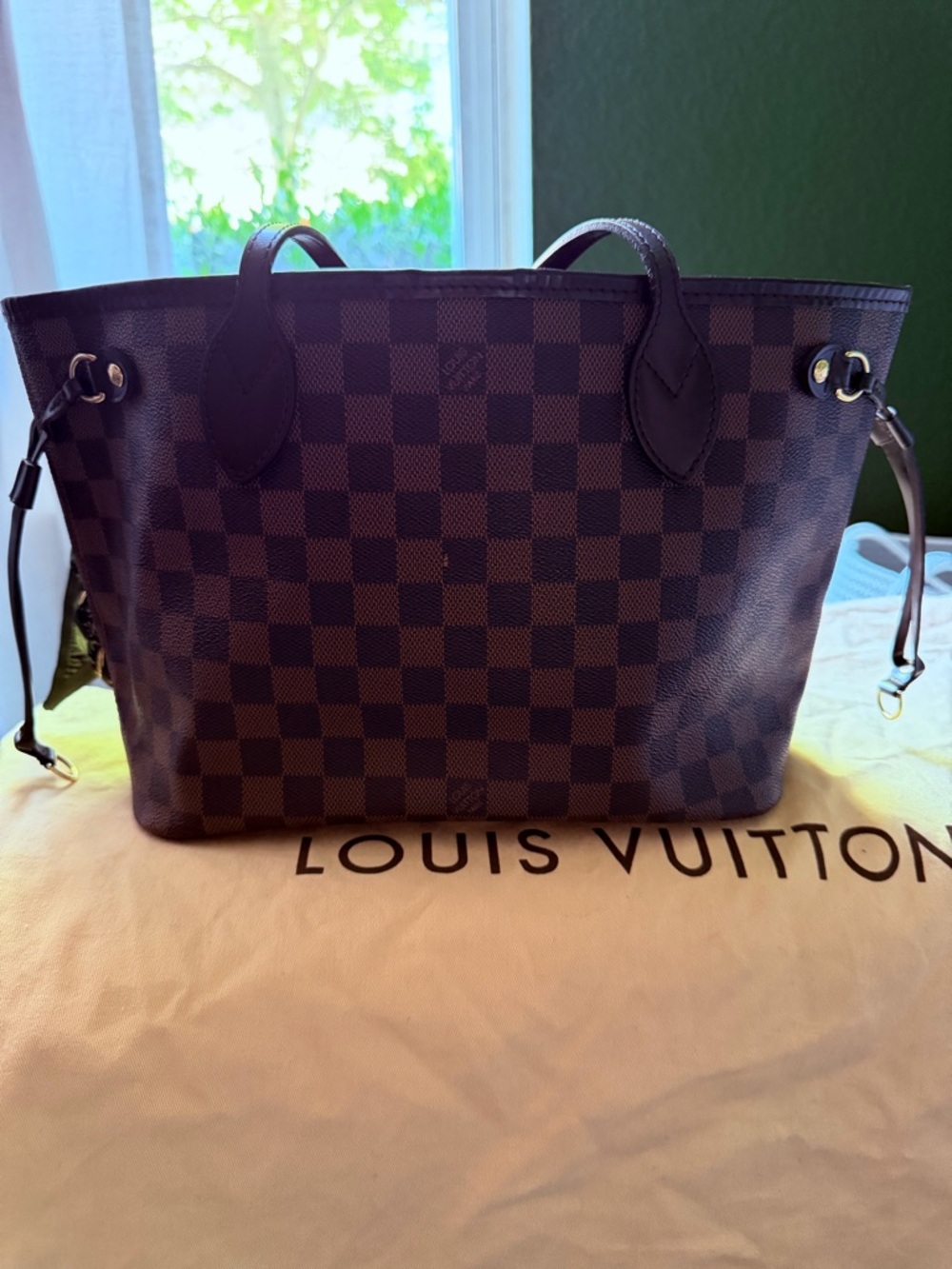 Louis Vuitton Damier Ebene Canvas Tote Bag PM - Picture 3 of 11